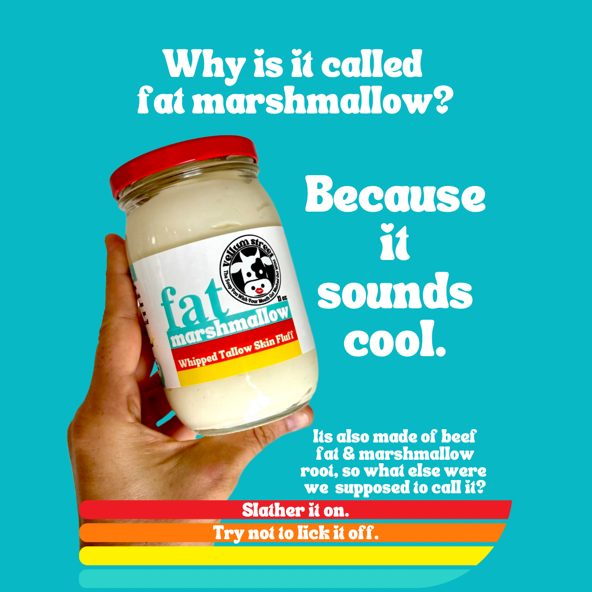 fat marshmallow WHIPPED TALLOW SKIN FLUFF Vellum St Soap Company