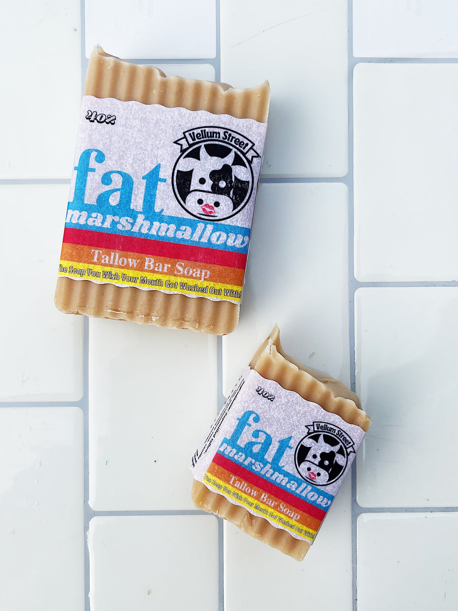 fat marshmallow BAR SOAP Vellum St Soap Company