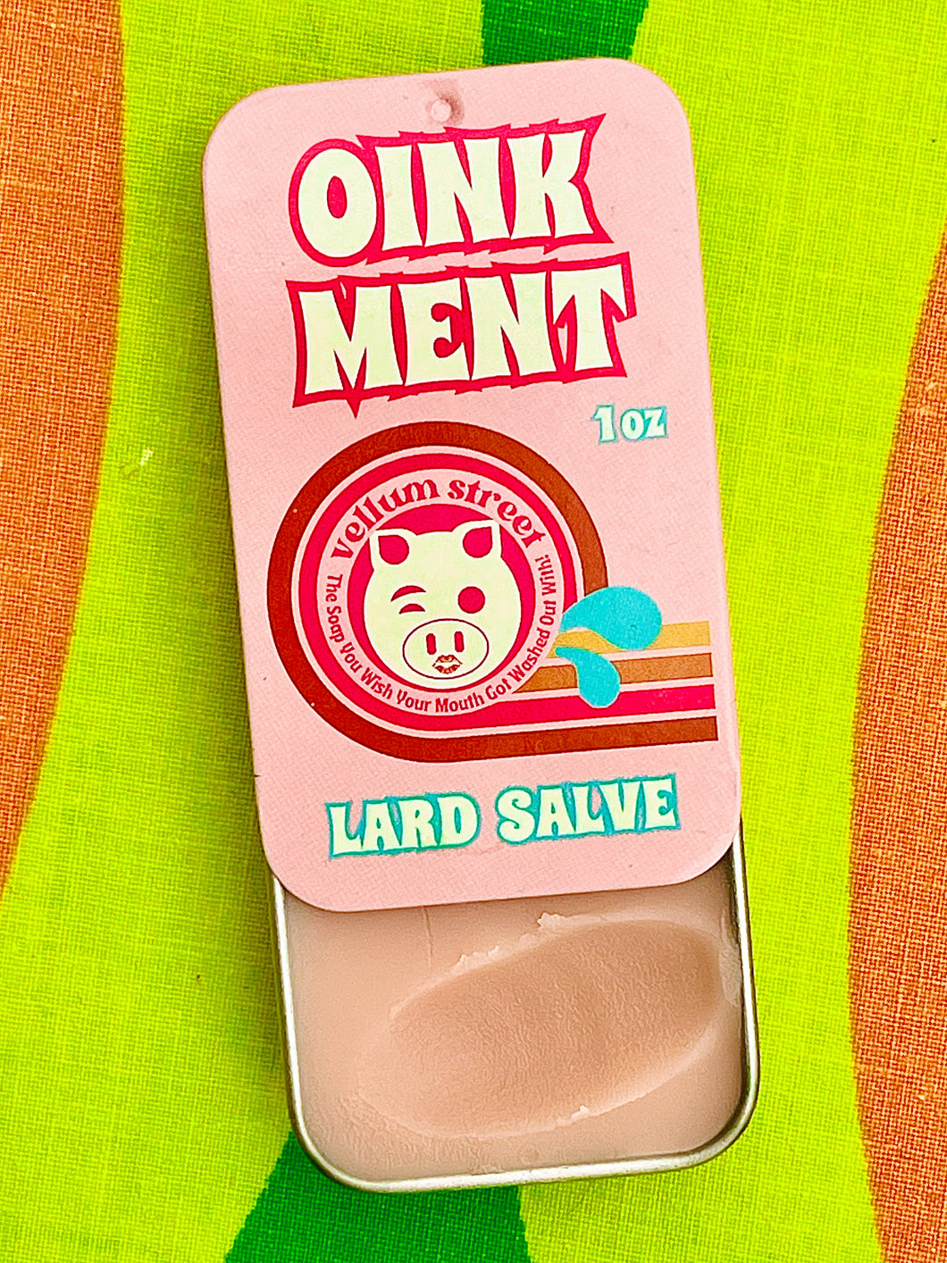 Oink Ment Lard Salve Tin