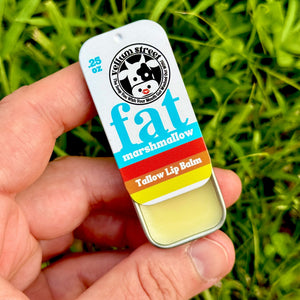 fat marshmallow .25 oz TALLOW LIP BALM