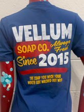 Load image into Gallery viewer, Vellum Since T Shirt Blue
