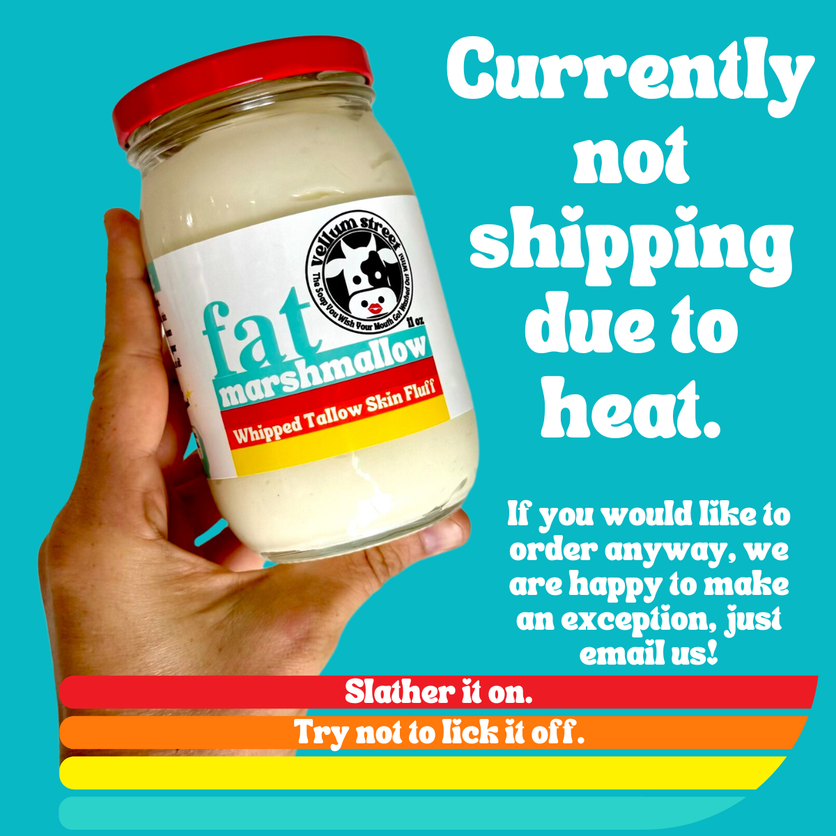 fat marshmallow WHIPPED TALLOW SKIN FLUFF Vellum St Soap Company